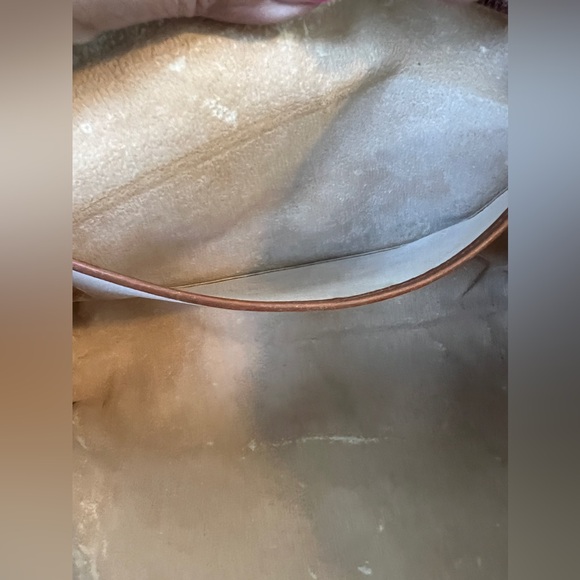 Vintage Dooney and Bourke Large British Brown and Tan Cosmetic Bag AWL - Picture 8 of 14